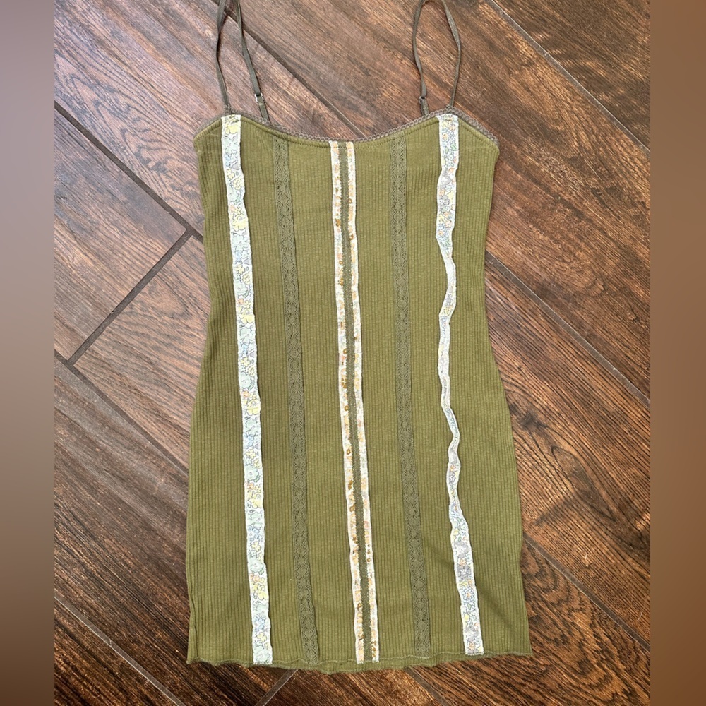 UO Roxanne Seamed Ribbed Mini Dress XS - Picture 4 of 9